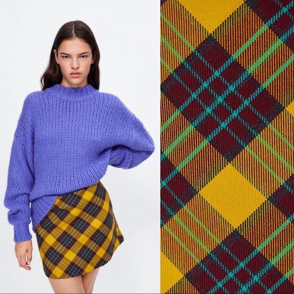 ๐ฟ ZARA 90s Inspired Checked Mini Skirt (M) - Picture 3 of 9